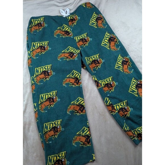 NDSU Bison Unisex Adult XL Grandma Pants Fleece Sleep Pants Lounge Pants - Picture 2 of 6